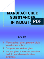 Manufactured Substances in Industry