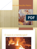 A Metalurgia e as ReaÃ§Ãµes Redox