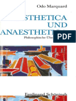 MARQUARD Aesthetica Und Anaesthetica