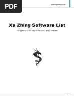 Xa Zhing Software List - Update 01.09.2015 PDF