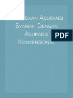 Perbedaan Asuransi Syariah Dengan Asuransi Konvensional