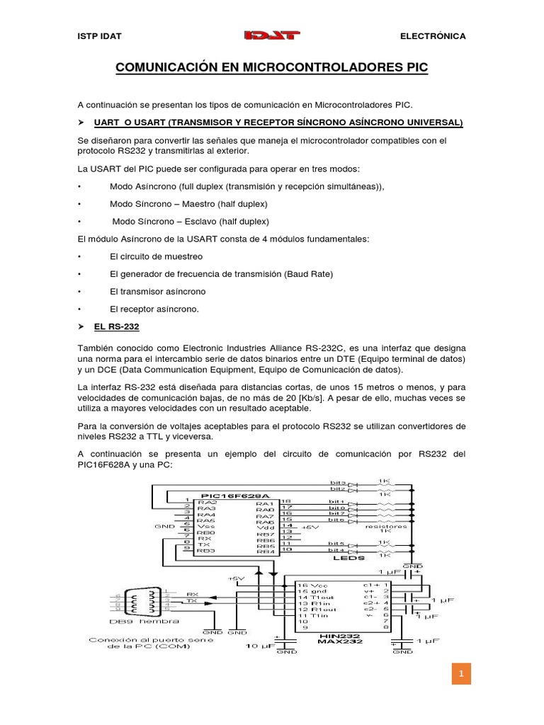 Comunicacion En Microcontroladores Pic - 