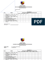 Borang Transit Dokumen Standard Kurikulum Dan Pentaksiran Bahasa Malaysia Nama Guru Kelas