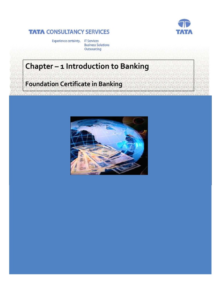Chapter 1 Introduction To Banking Pdf Financial Markets