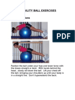 stability ball exercises 