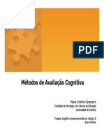 Métodos de Avaliação Cognitiva