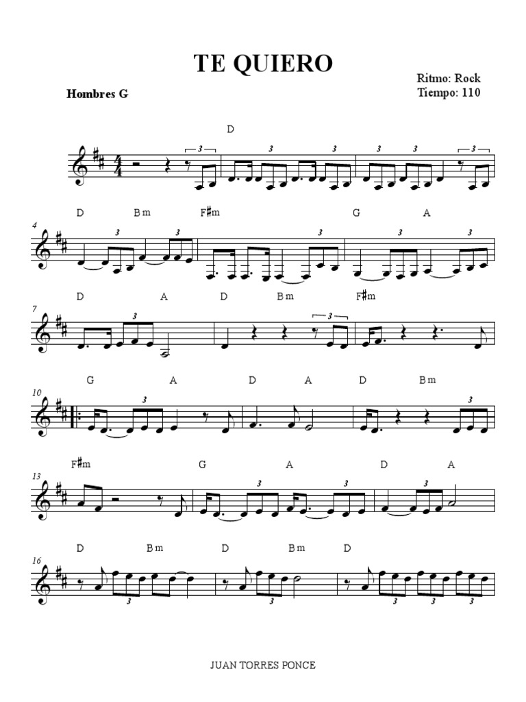 Te Quiero Hombres G