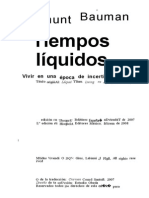 Bauman Zygmunt - Tiempos Liquidos