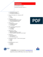 Intelligent Business: Unit 1 Review Questions For The Pre-Intermediate Coursebook