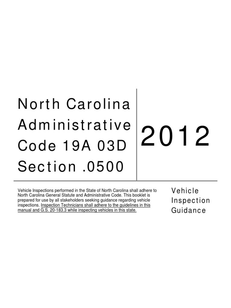 Safety and Emissions Inspection Regulations Manual PDF Headlamp