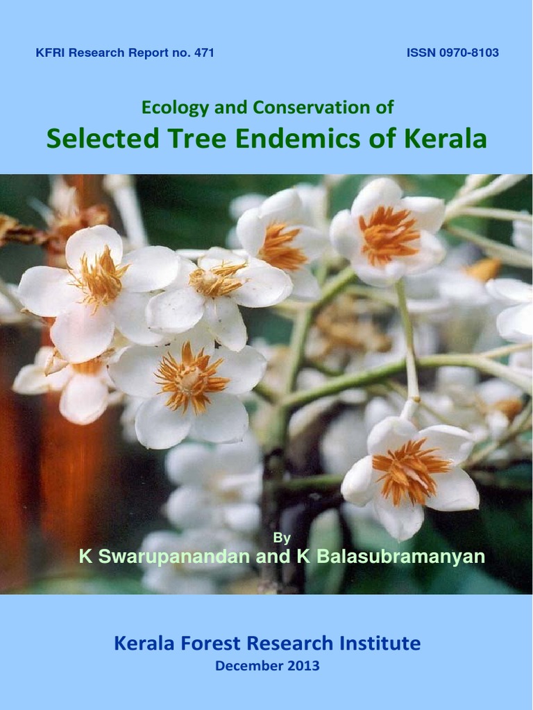 Endemic Trees RR471 Conservation Biology Plant Nursery