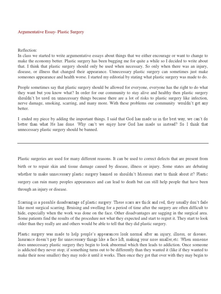 Plastic Surgery | PDF | Plastic Surgery | Surgery