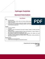 PHE Compendium of Chemical Hazards Hydrogen Sulphide v1