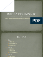 Rutina de Gimnasio