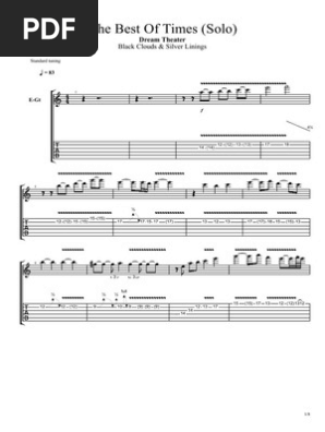 Best of Times Guitar Solo Tab | PDF
