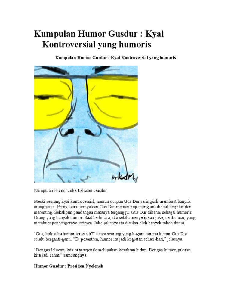 Kumpulan Humor Gusdur