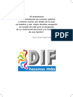 Trabajo Sobre El Matrimonio Dif Manual PDF