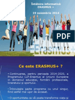 Prezentare Informare Erasmus+ (19 Noiembrie 2014)