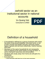 I. Household Sector as an Institutional Sector in National (1)