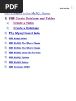 PHP 5 and Mysql Database