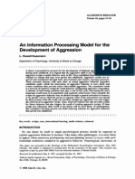 An Information Processing Model For The Development Aggression