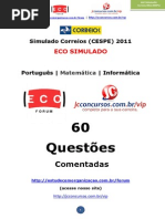 SIMULADAO - CORREIOS