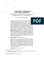 El Paciente Terminal y El Vih Positivo PDF