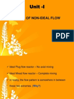 Non-Ideal Flow Reactors: Residence Time Distribution