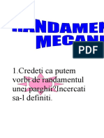 Randamentul Mecanic