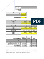 Gage Name: Date of Study: Performed By: Notes: Process Tolerance Usl: LSL: Stdev Multiplier