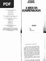 Edmund Husserl - A Idéia Da Fenomenologia