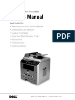 Dell 1600N MutiFunction Printer Manual