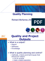 Quality Planning: Richard Mckenna Jisc