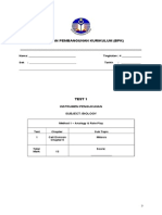 Bahagian Pembangunan Kurikulum (BPK) : Instrumen Pengukuhan Subject: Biology