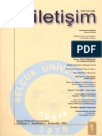 Selçuk Üniversitesi İletişim Dergisi  cilt1  sayi1_temmuz99