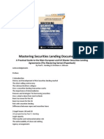 Mastering Securities Lending Documentation