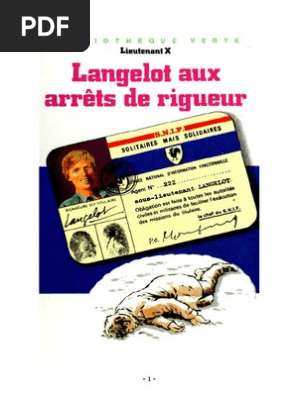 Lieutenant X Langelot 38 Langelot Aux Arrets De Rigueur 1984 Pdf Cheminee