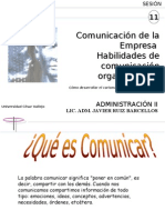 Sesión 11 La Comunicacion en Las Empresas