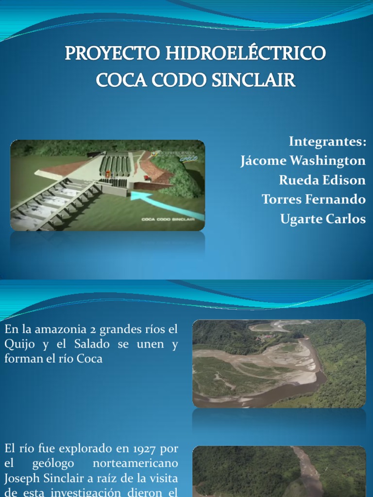 Proyecto Coca Codo Sinclair | PDF | Reservorio | Túnel