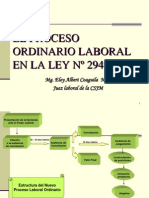 El Proceso Ordinario Laboral en La NLPT