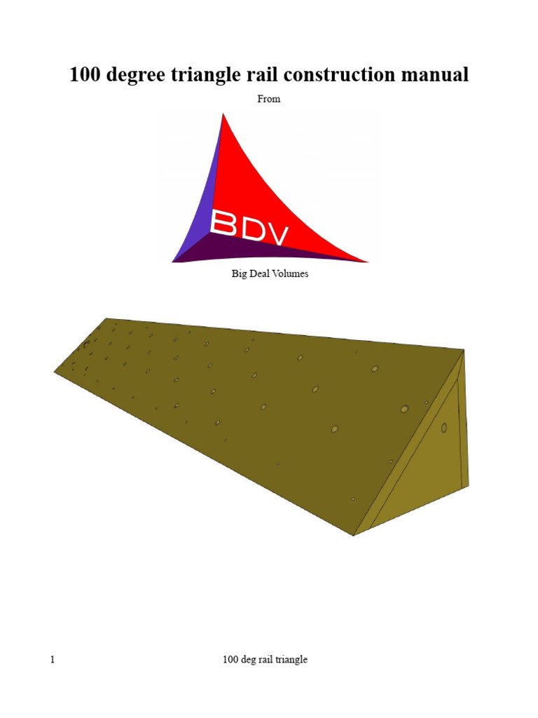 100 Deg Rail Triangle | PDF | Adhesive | Paint