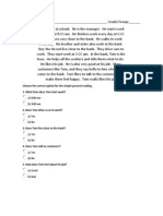 Choose The Correct Option For The Simple Present Reading. 1. What Time Does Tom Start Work?