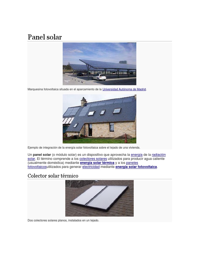 Paneles Solares | PDF | Panel solar | Energía solar