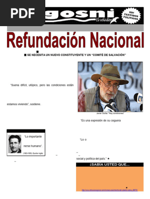 KGOSNI 167- REFUNDACIÓN NACIONAL