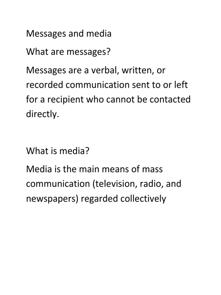 Messages | PDF | Language Arts & Discipline