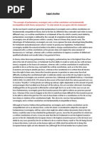 “The concepts of parliamentary sovereignty and a written constitution are fundamentally incompatible in both theory and practice.” To what extent do you agree with this statement?