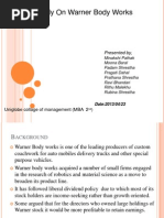 Download Warner Body Works ppt by Padam Shrestha SN252279844 doc pdf