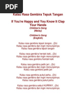 Kalau Rasa Gembira Tepuk Tangan Pdf