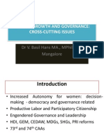 ‘Gender, Growth and Governance