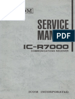 ICOM - R7000 Wideband Comms Recever - Manual